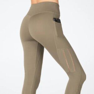 Fabletics Anywhere Motion365® High-Waisted Moto 7/8 Leggings: Grizzly